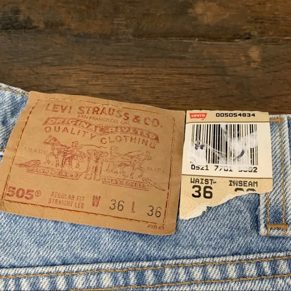 Levi’s 505 1990s Vintage 90s deadstock - Picture 3 of 5